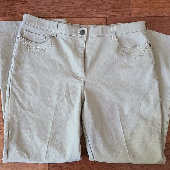 Hagar Petite Women's Beige Pants, Size 14P - Picture 2 of 8